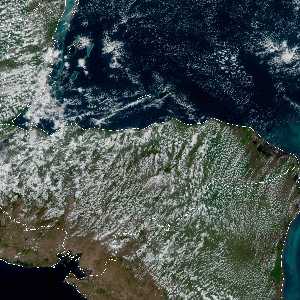 météo tropicale : Image satellite .