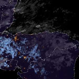 météo tropicale : Image satellite .