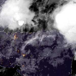 météo tropicale : Image satellite .