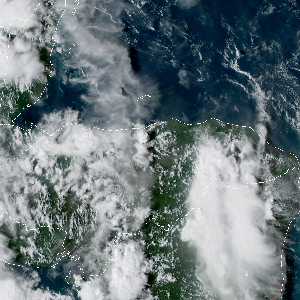météo tropicale : Image satellite .