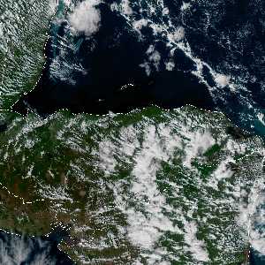 météo tropicale : Image satellite .
