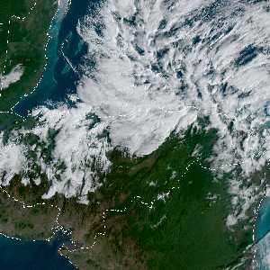 météo tropicale : Image satellite .