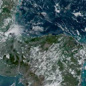 météo tropicale : Image satellite .