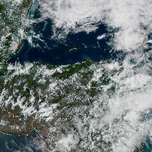 météo tropicale : Image satellite .