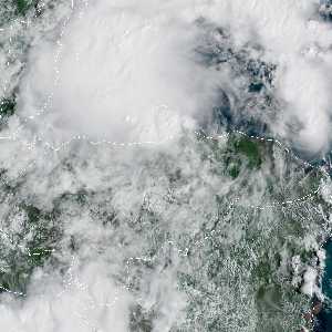 météo tropicale : Image satellite .