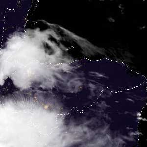 météo tropicale : Image satellite .