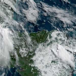 météo tropicale : Image satellite .