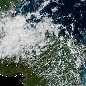 météo tropicale : Image satellite .