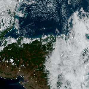 météo tropicale : Image satellite .