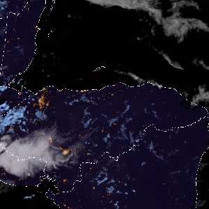 météo tropicale : Image satellite .