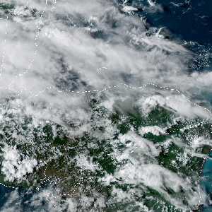 météo tropicale : Image satellite .