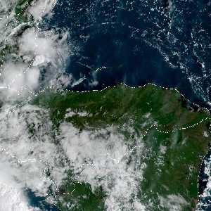 météo tropicale : Image satellite .