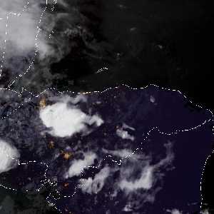 météo tropicale : Image satellite .