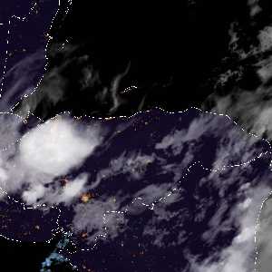 météo tropicale : Image satellite .