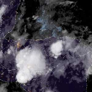météo tropicale : Image satellite .