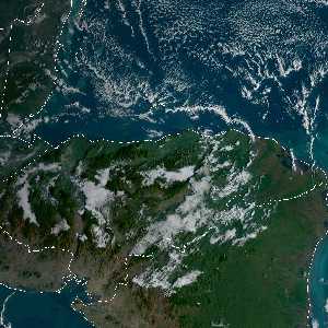 météo tropicale : Image satellite .