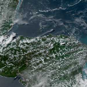météo tropicale : Image satellite .
