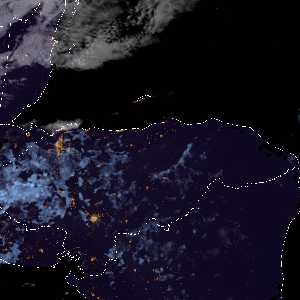 météo tropicale : Image satellite .