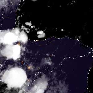 météo tropicale : Image satellite .