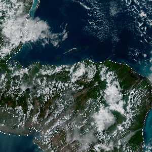 météo tropicale : Image satellite .