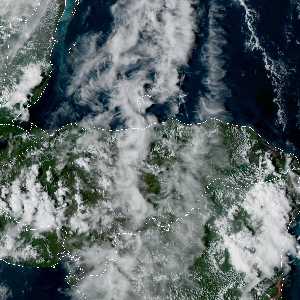météo tropicale : Image satellite .