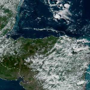 météo tropicale : Image satellite .