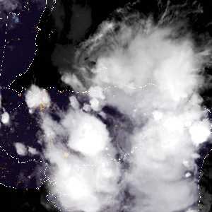 météo tropicale : Image satellite .