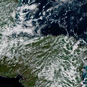 météo tropicale : Image satellite .