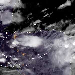 météo tropicale : Image satellite .