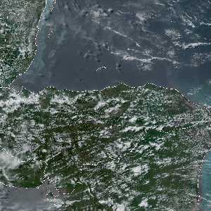 météo tropicale : Image satellite .