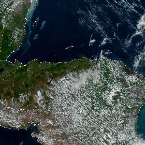 météo tropicale : Image satellite .