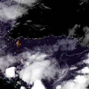 météo tropicale : Image satellite .