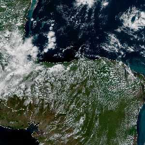 météo tropicale : Image satellite .