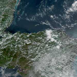 météo tropicale : Image satellite .