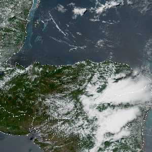 météo tropicale : Image satellite .