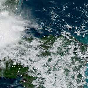 météo tropicale : Image satellite .