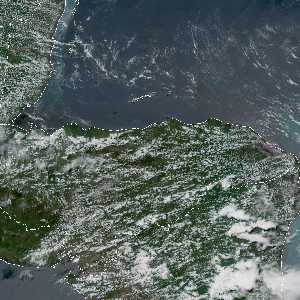 météo tropicale : Image satellite .