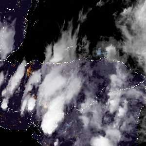 météo tropicale : Image satellite .
