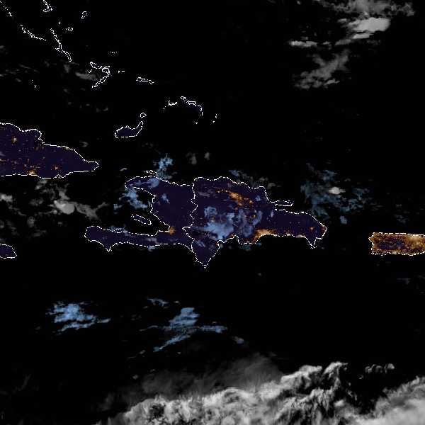météo tropicale : Image satellite .