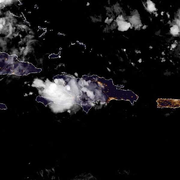 météo tropicale : Image satellite .
