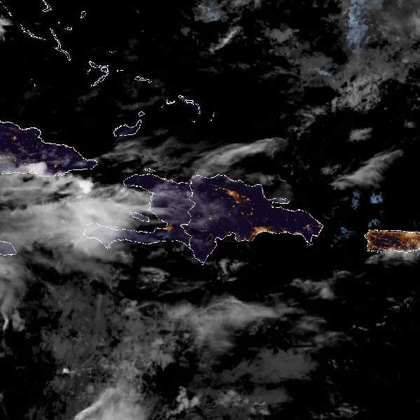 météo tropicale : Image satellite .