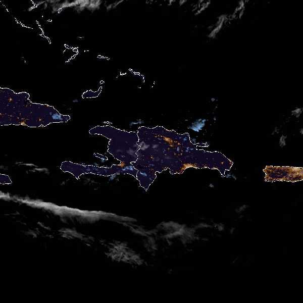 météo tropicale : Image satellite .