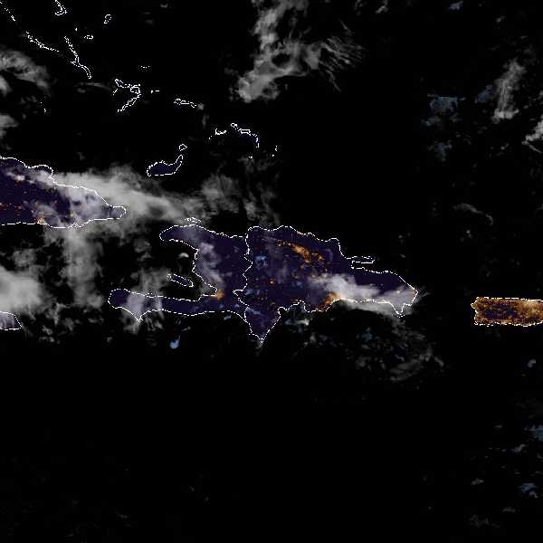 météo tropicale : Image satellite .