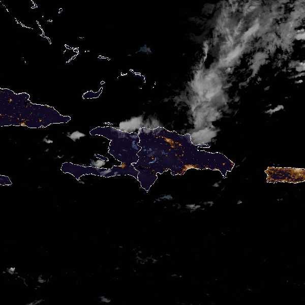 météo tropicale : Image satellite .