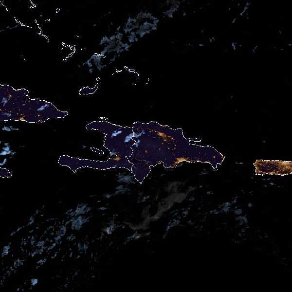 météo tropicale : Image satellite .