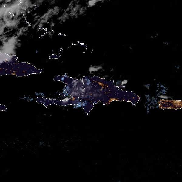 météo tropicale : Image satellite .