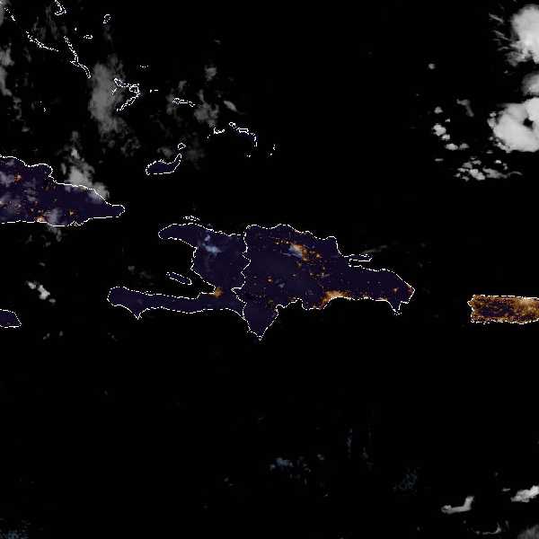 météo tropicale : Image satellite .