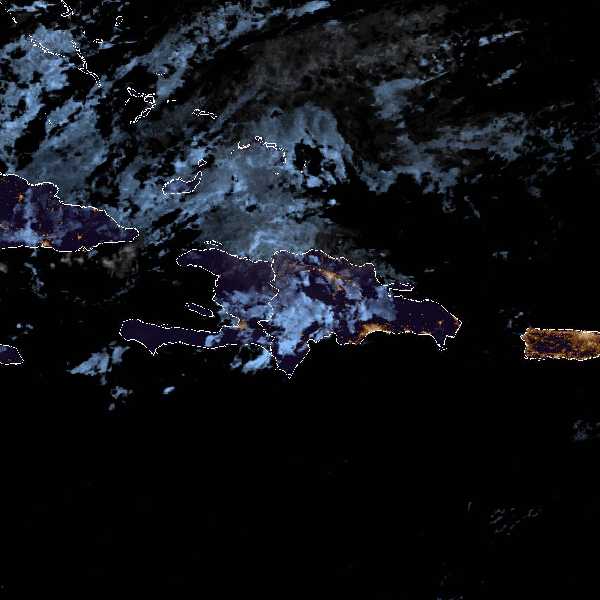 météo tropicale : Image satellite .