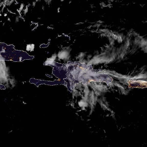 météo tropicale : Image satellite .