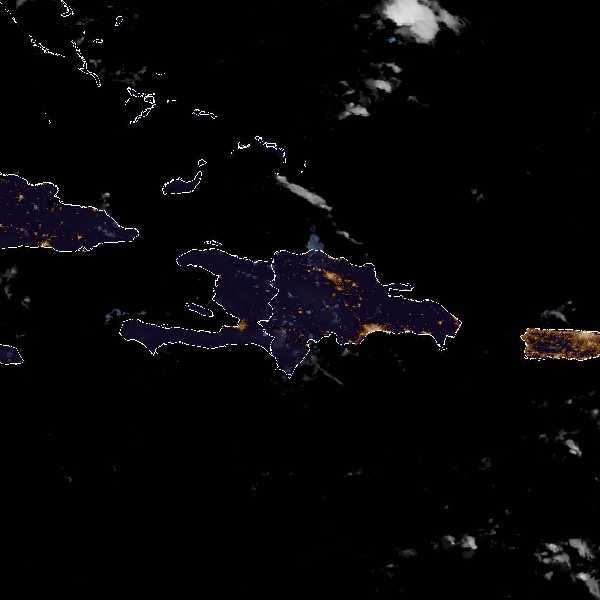 météo tropicale : Image satellite .